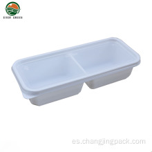 Desechable Take Out Black 3 Compartiments Food Container
